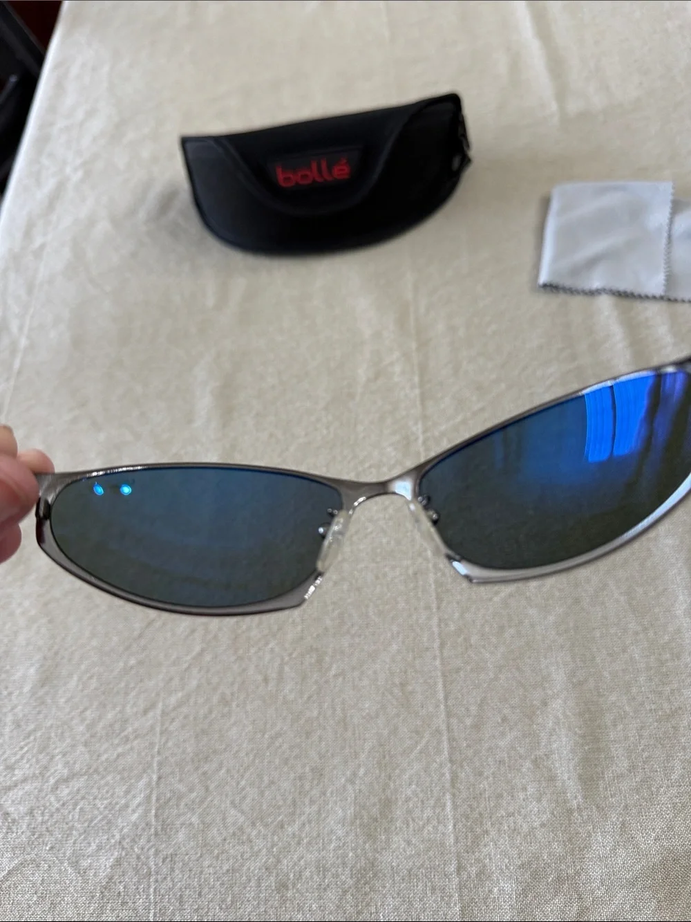 Bollé Polarized Limit 10385 Sunglasses Rimless Sport Style Unisex